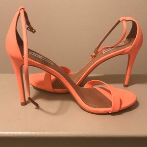 Coral Steve Madden open toed heels